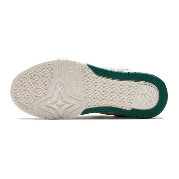 Anta Kids Versatile Non-Slip Durable Low-Top Skate Shoes Kids sneaker White Green 312418009R-4