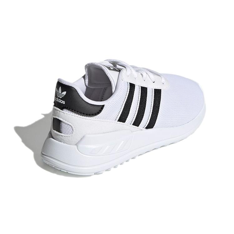 adidas Originals La Trainer Lite Fabric Breathable Low Top Sports Casual Shoes White Black Children Aged 3 7 Years Old FW0583