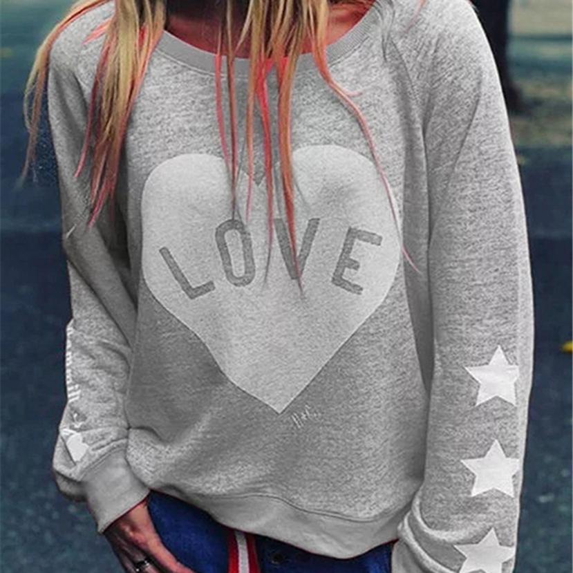Cromoncent Women Tee Loose Pullover Pattern Printed Long-Sleeve Sweatshirts Cromoncent Women Tee Loose Pullover Pattern Printed Long-Sleeve Sweatshirts