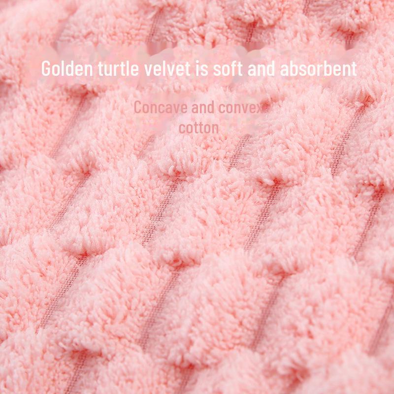 Schnelltrocknendes Korallenfleece 3-teiliges Handtuchset - Saugfähige Baumwolle für Bad, Strand & Zuhause