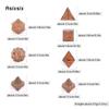 7 Pcs Orange Silver Double Swords Metal Dice Solid Polyhedral Dice Set Suitable for Role-Playing RPG    Board Game