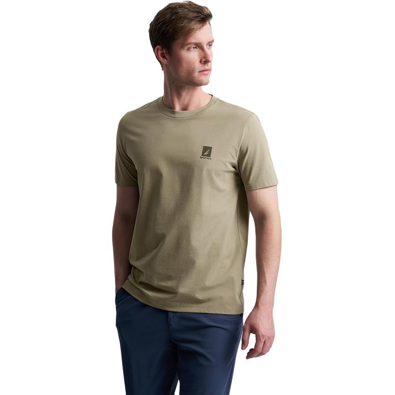 Nautica T-Shirts Men's Crew Neck Moderate Straight Fit TE4101/TE4253