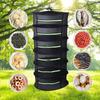 1Pc 2/4/6 Layers Drying Net for Herbs Hanging Basket Folding Dry Rack Herb Drying Net Dryer Bag Mesh For Flowers Buds Plants Organizer