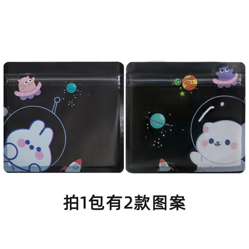 

100 шт. утолщенные мультяшные самозапечатывающиеся пакеты с застежкой-молнией, прозрачные запечатанные пакеты для закусок, ювелирных изделий, детские подарки на день рождения other