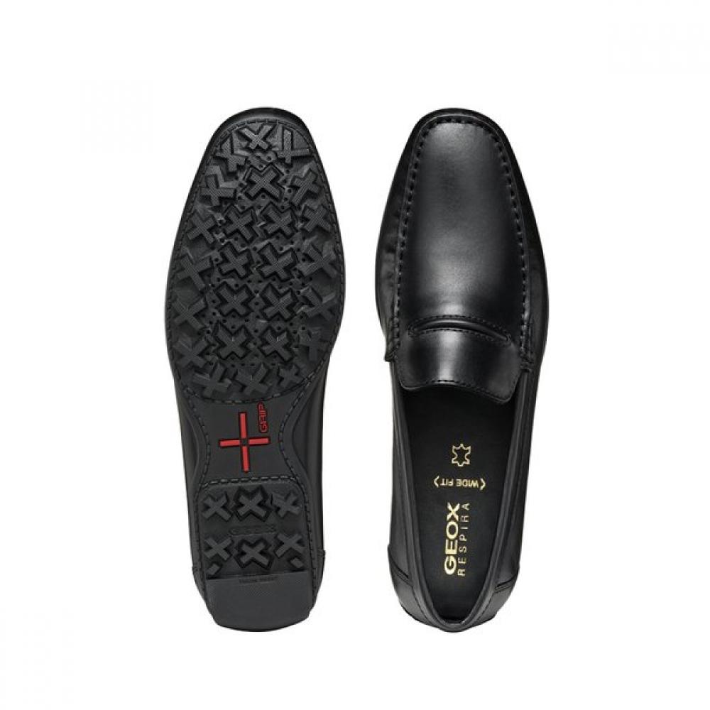 Geox Men S Comfort moccaSin Loafer Black 9gxe5a4f1m