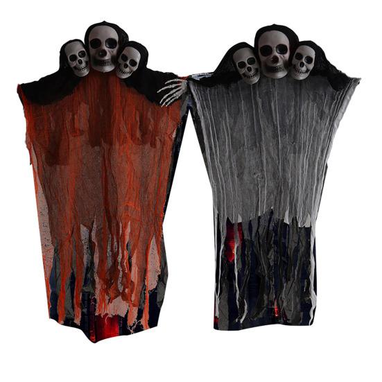 Halloweenská závěsná dekorace ducha Strašidelný létající duch lebky pro rekvizitu strašidelného domu Vnitřní Venkovní Veranda Dvůr Dekorace na strom