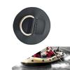 Stainless Steel D-Rings Patches Deck Rigging Rope Rings Buckle Round Rings Pad for Kayaks, Inflatable Boats, canoes