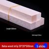 DIY Handmade Balsa Wood Round Rods and Strips for Model Building and Aircraft Model Kits