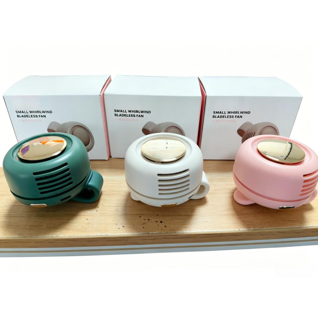 USB Rechargeable Clip- Fan, 3-, ° Rotation Bladeless Fan for Desk and Outdoor