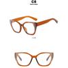 Women's Glasses, Fashionable Cat-eye Large-frame Glasses.