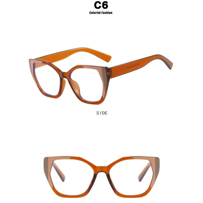 Women's Glasses, Fashionable Cat-eye Large-frame Glasses.