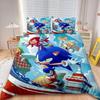 Sonic Duvet Cover Sonic Kids Cool Bedding Set Comforter Cover Set for Bedroom Decor Queen King Full Size single double bed