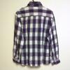 [USED] Purple check shirt recommended for fans of Y2K, Achieve, bands, and skulls.