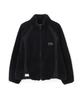 Schott B.S.FLEECE JACKET Black Sheepskin Fleece Jacket, Men's, XL, 011, Black, 782-4252022