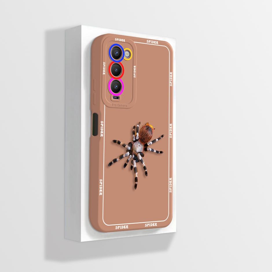 For Tecno Camon 18 18P Case CH6 CH7 Soft Silicone Phone Cover for Camon 18 Camon18 P Camon18P Cases Straight Edge Bumper Fundas