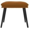 Footstool Brown 45x29.5x35 Cm Velvet