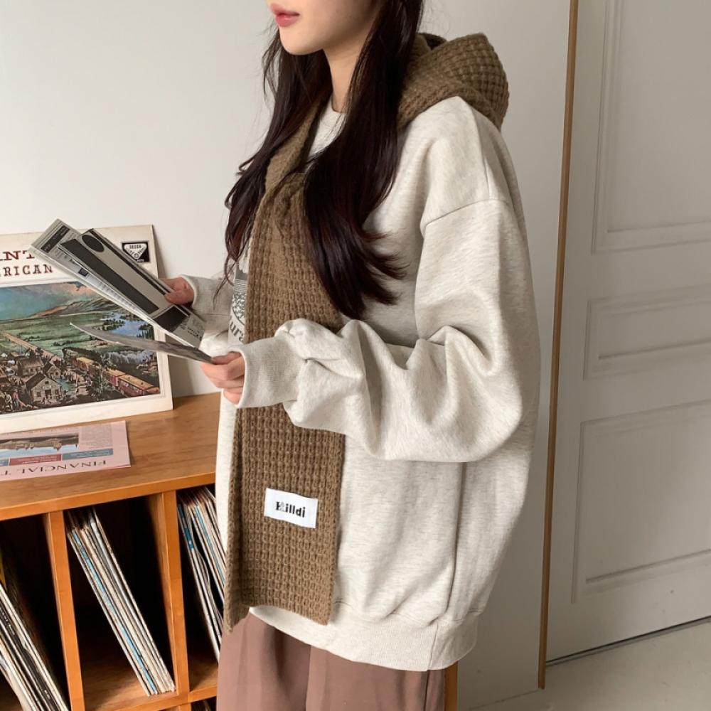 

Вязаный искусственный кардиган Blue City Heeldy Patch, зимняя шаль с капюшоном, 4 цвета