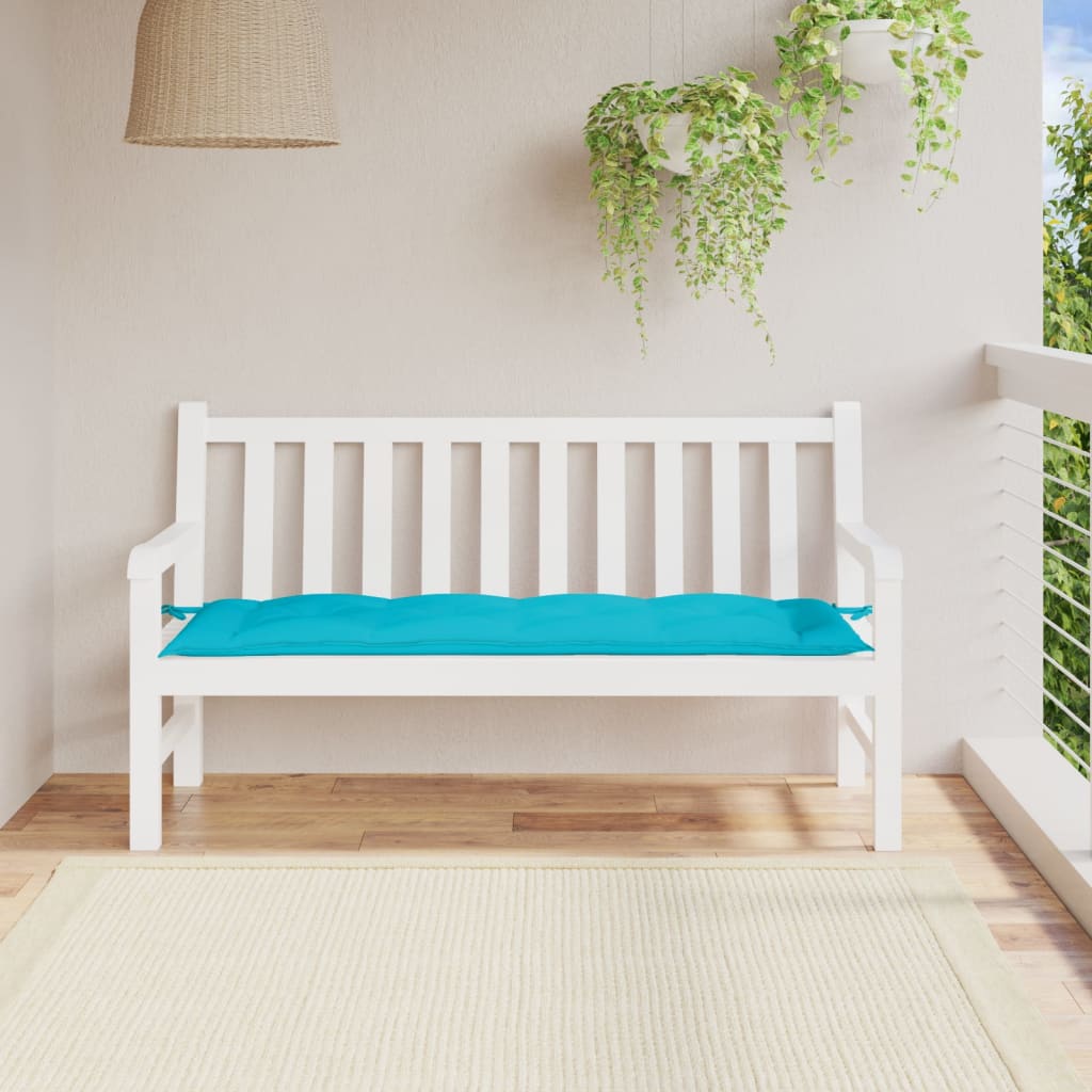 Garden Bench Cushion Turquoise 150x50x7 cm Oxford Fabric