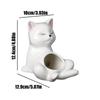 Blumentöpfe für Sukkulenten Keramik Klein Katzenform Pflanzgefäße Dekorative Wohnaccessoires Pflanzenübertopf für Balkon Schreibtisch