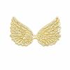 20PCS Gold And Silver Color Angel Wing Appliques Iron-On Patches DIY Crafts Patches  For DIY Crafts