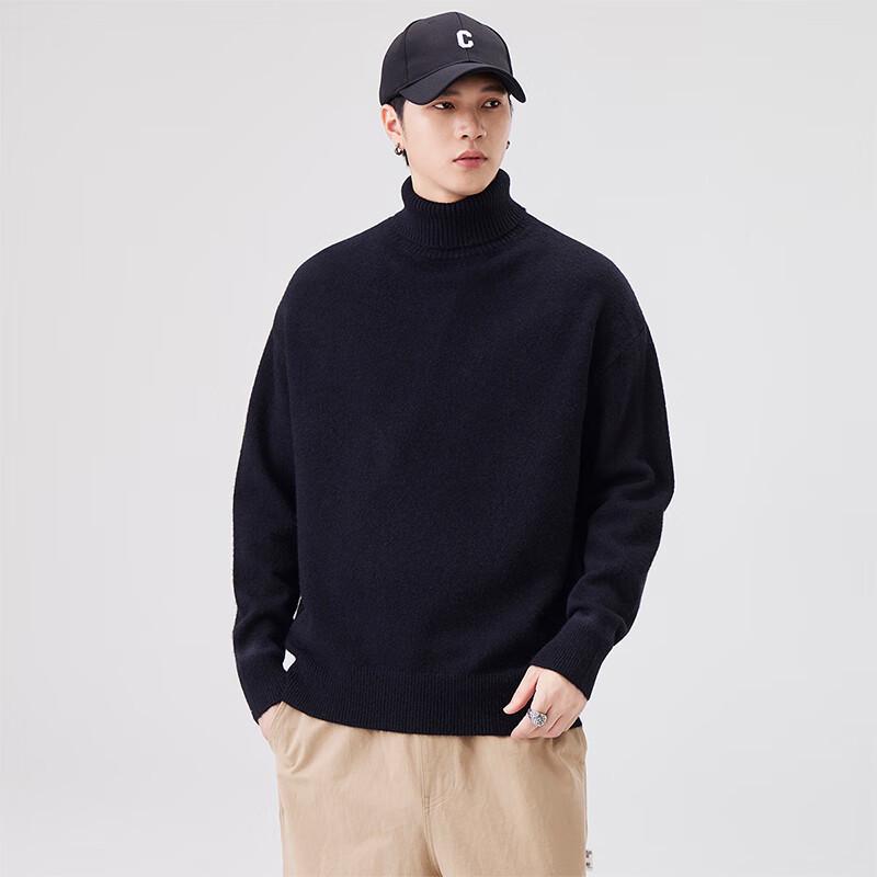 Men's Relaxed Fit Turtleneck Sweater