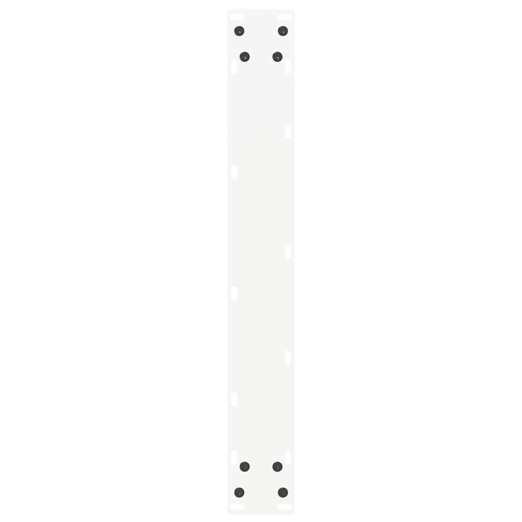 Vidaxl Nogi Do Stolika Kawowego, 2 Szt., Białe, 60X(110-111) Cm, Stal