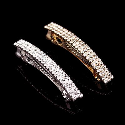 Korea Mode Haar Sieraden Luxe Haaraccessoires Franse Volledige Kristal Strass Haarspeld Haarclip Voor Vrouwen Meisjes