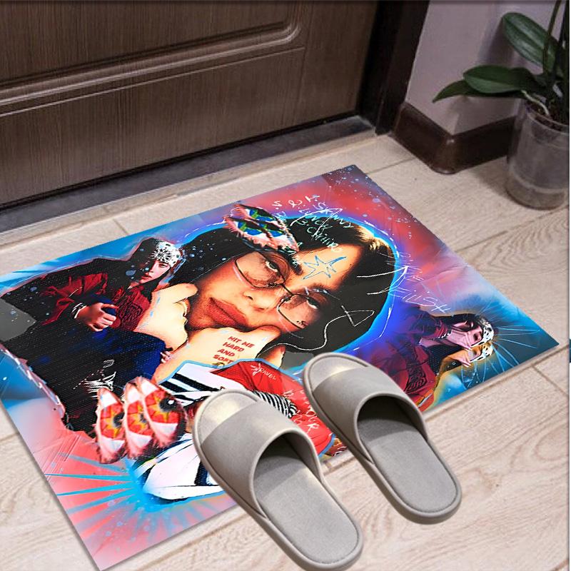 Billie Eilish Pattern Rug, Indoor/Outdoor Mat, for Picnic, Gameroom, Bedroom, Office, Living Room, Home Decor Carpet, Birthday Gift