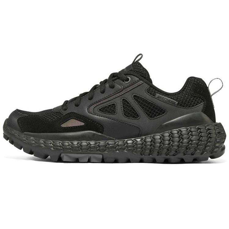 Skechers Monster Men Black Low Top Running Shoes Mesh Synthetic Leather Simple Comfort 237279-BBK 41