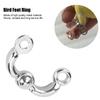 5PCS Metal Pet Bird Activity Opening Training Foot Ring Accessories Parrots Cage SuppliesNo. 5