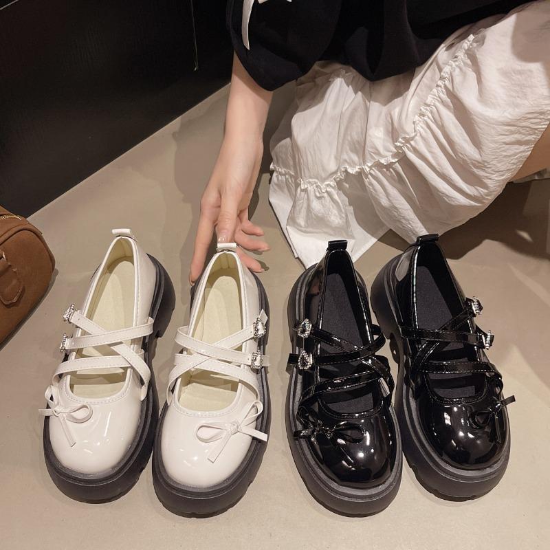Fashion 2025 New Woman Mary Jane Shoes Spring Autumn Fashion Style Soft Bottom Anti-slippery Versatile Chic Princess Leather Shoes