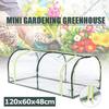 Iron+PE Mini Outdoor Greenhouse Tunnel Flowers Plants Gardening Shelter Winter Rainproof Sun Shade Garden Greenhouses Canopy Kit Awning Random New
