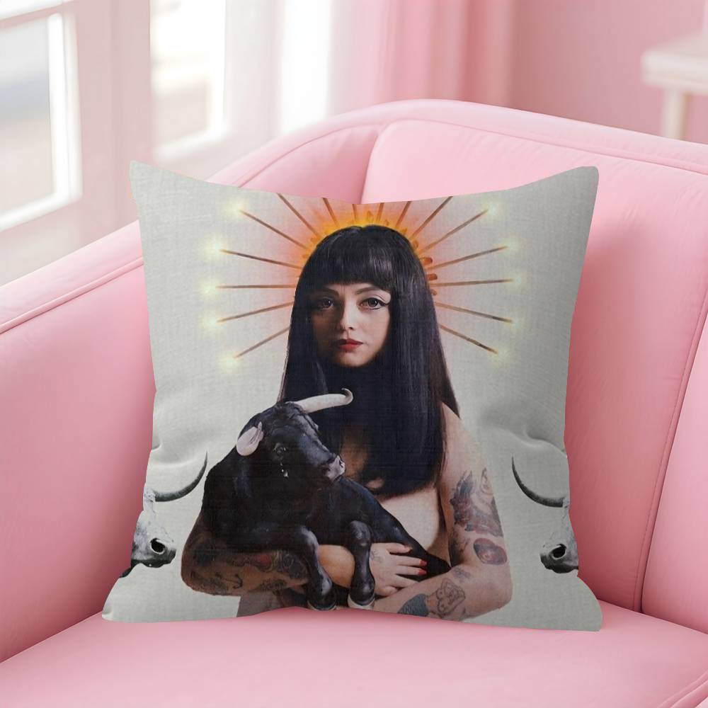 Singer MMon Laferte Music Cushion Cover Car Throw Pillow Case For Sofa Car Christmas Gift 40x40cm 45x45cm