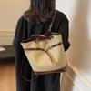 Simple Retro Premium Bucket Bag Women's Autumn and Winter New Fashionable Large-capacity Versatile Casual Shoulder Bag