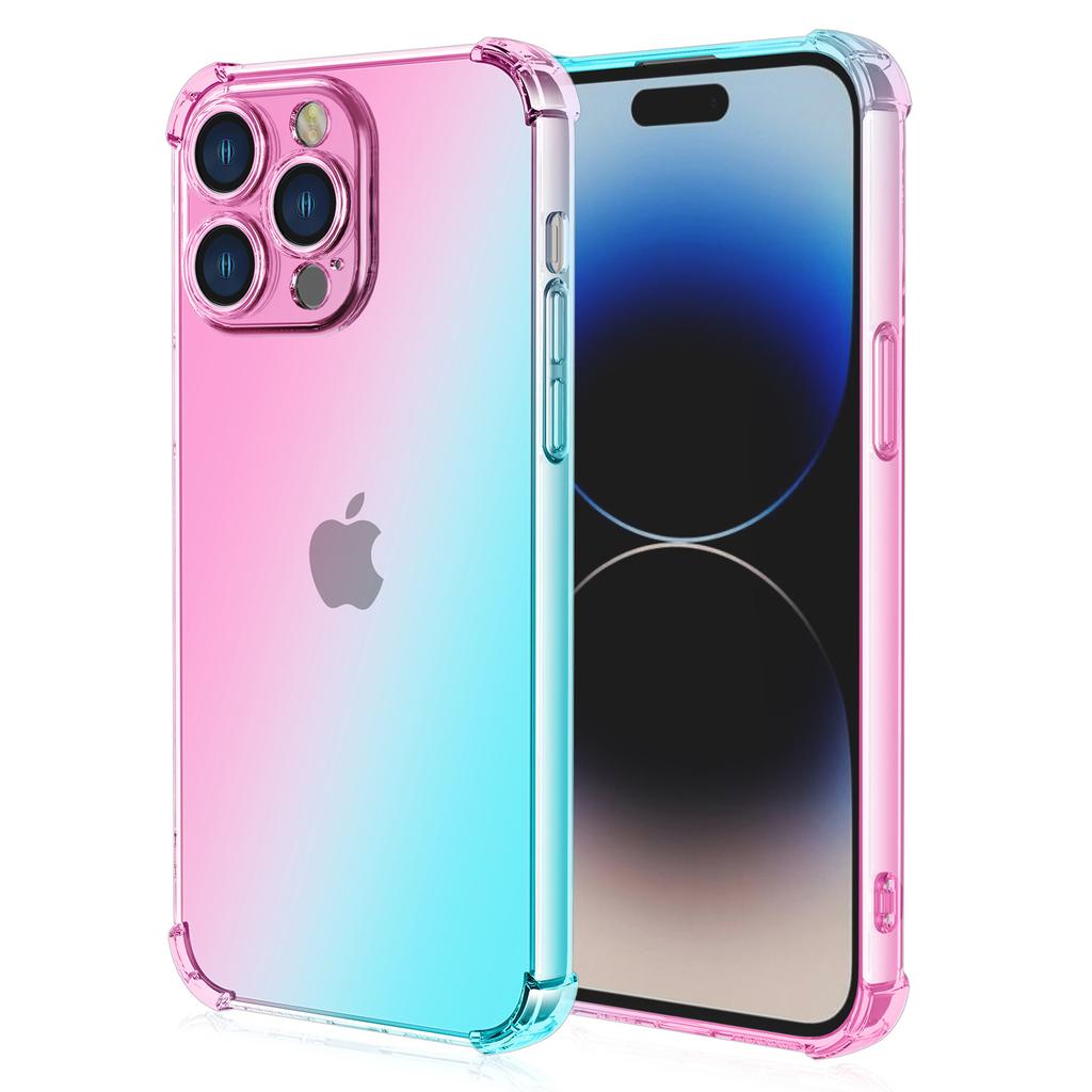 For iPhone 16 Pro Max Case Gradient Color TPU Phone Case Anti-Drop Phone Cover