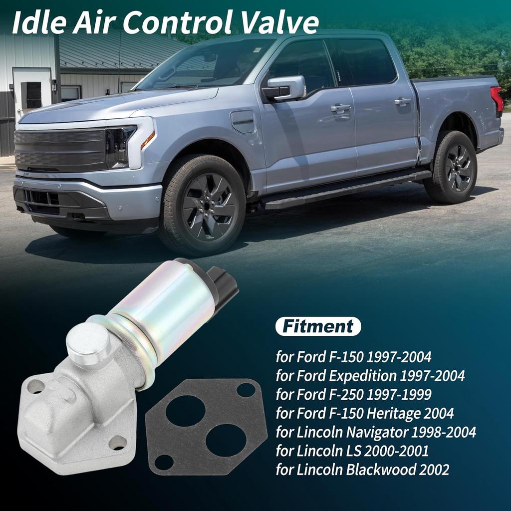 Idle Air Control Valve for Ford F-150 1997-2004 Fuel Injection Idle Air Control Valve IAC W/Gasket for Lincoln Navigator 1998-2004