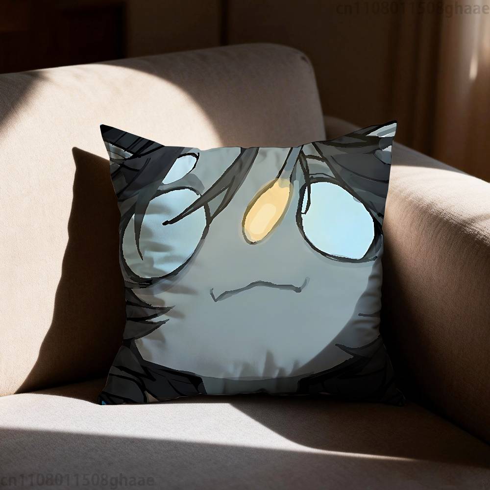 P-Pressure Sebastian Solace Pillow Case Square Double-Sided Printing Short Plush Sofa Cushion Cover Bedroom Bedside Pillow