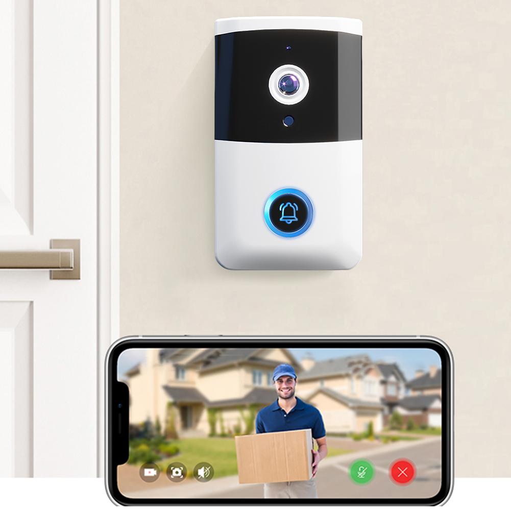 WiFi Wireless Video Doorbell IR Night Vision Doorbell Camera Smart Door Bell for Home Security Alarm System