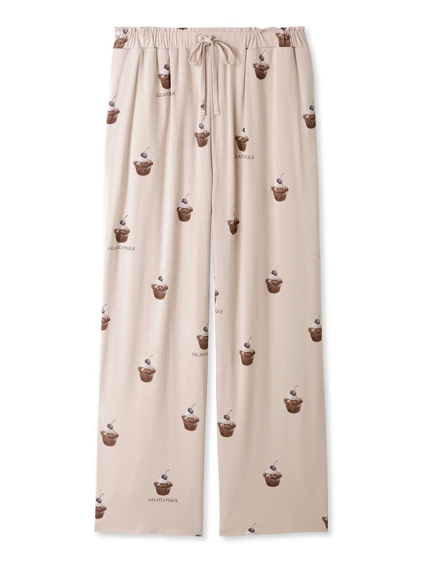 

Cake Pattern Pants PWCP235257 BRW Free Size [Gelato Pique] Women s коричневий