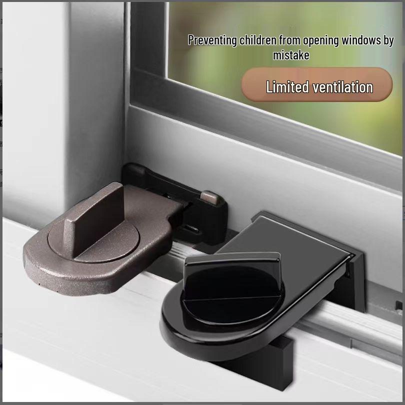 Push-Pull Sliding Window & Door Lock with Child Protection Limiter
