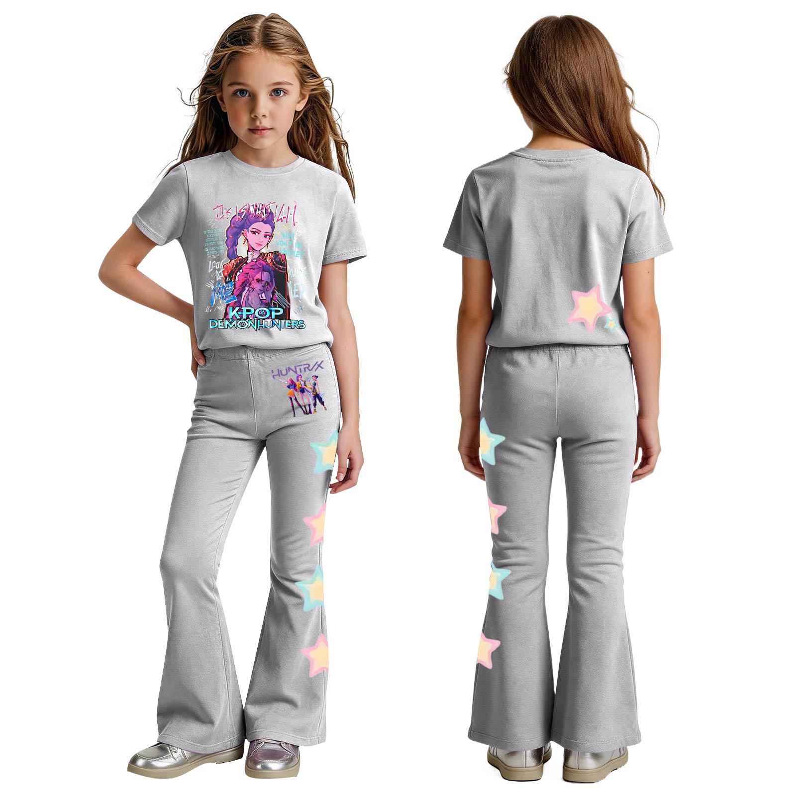 

Комплект одежды для новорожденных девочек и мальчиков, свободная футболка с принтом и штаны 100