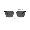 Emporio Armani Full Frame Design Metal Square Sunglasses Men sunglasses Silver EA2164D-30018757