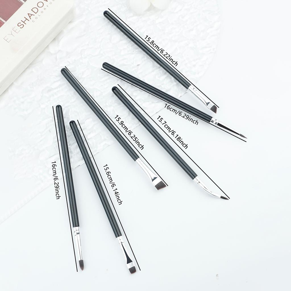 Fine Eye Makeup Brush Set, Including Eye Shadow Brush, Eyeliner Brush, Eyebrow Brush, Concealer Brush for Tear Trough Details, U