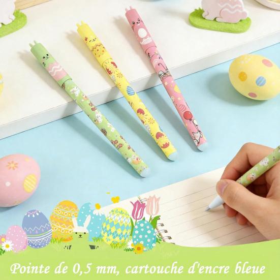 Erasable Ballpoint Pen 0.5mm Blue Ink Pen Smooth Writing And Soft Grip Cute