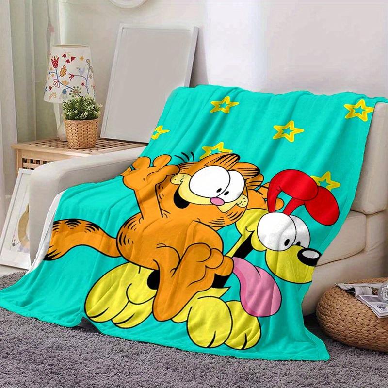 1pc, Garfield & Odie Throw Blanket, Soft Blanket for Couch, Bed, Travel, Camping, Car, Beach, Office Nap, Perfect Gift for FriendsA060