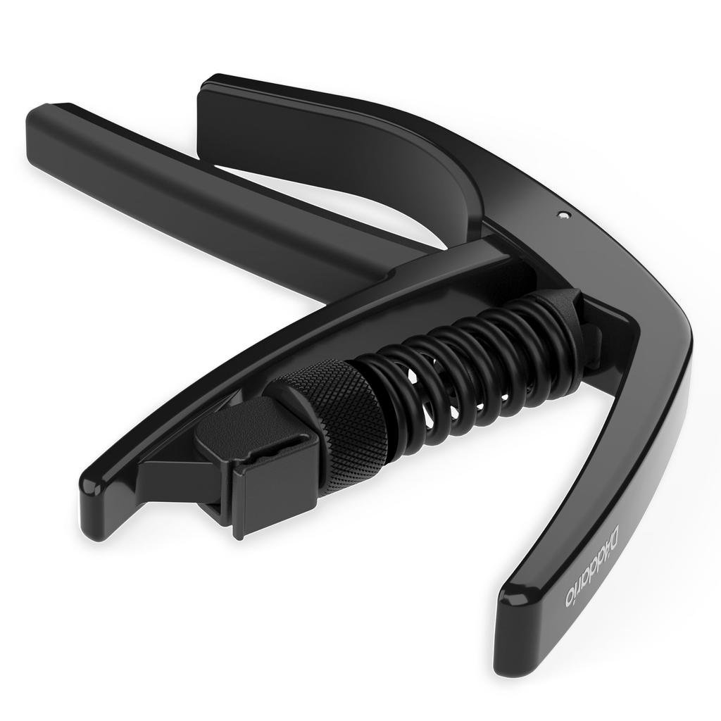 D'Addario NS Artist Capo Black PW-CP-10 One-Touch Capo for Electric/Acoustic Guitars [Domestic Genuine Product]
