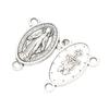 10pcs Virgin Mary Medal Pendant Antique Oval Charm Jewelry Making Supplies