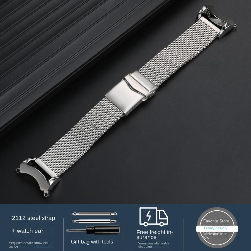 For Citizen BJ8050-08E More Style Strap Stainless Steel Lug Connection Head Modified Watchband Small Little Monster Bracelet
