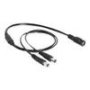 Delock Power Splitter - 5.5 Mm DC Jack (id : 2.1mm) - 50 Cm