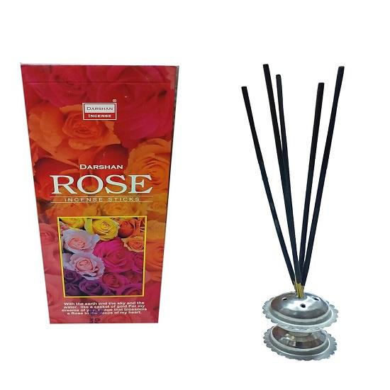 @ Darshan Rose Incense For Home Prayer Pack of 6 Each 20 Stick SM192-60% OFF